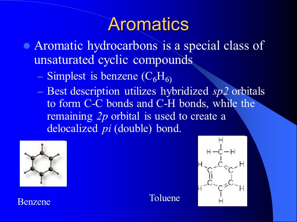 A description of the source of benzene an organic chemical compound